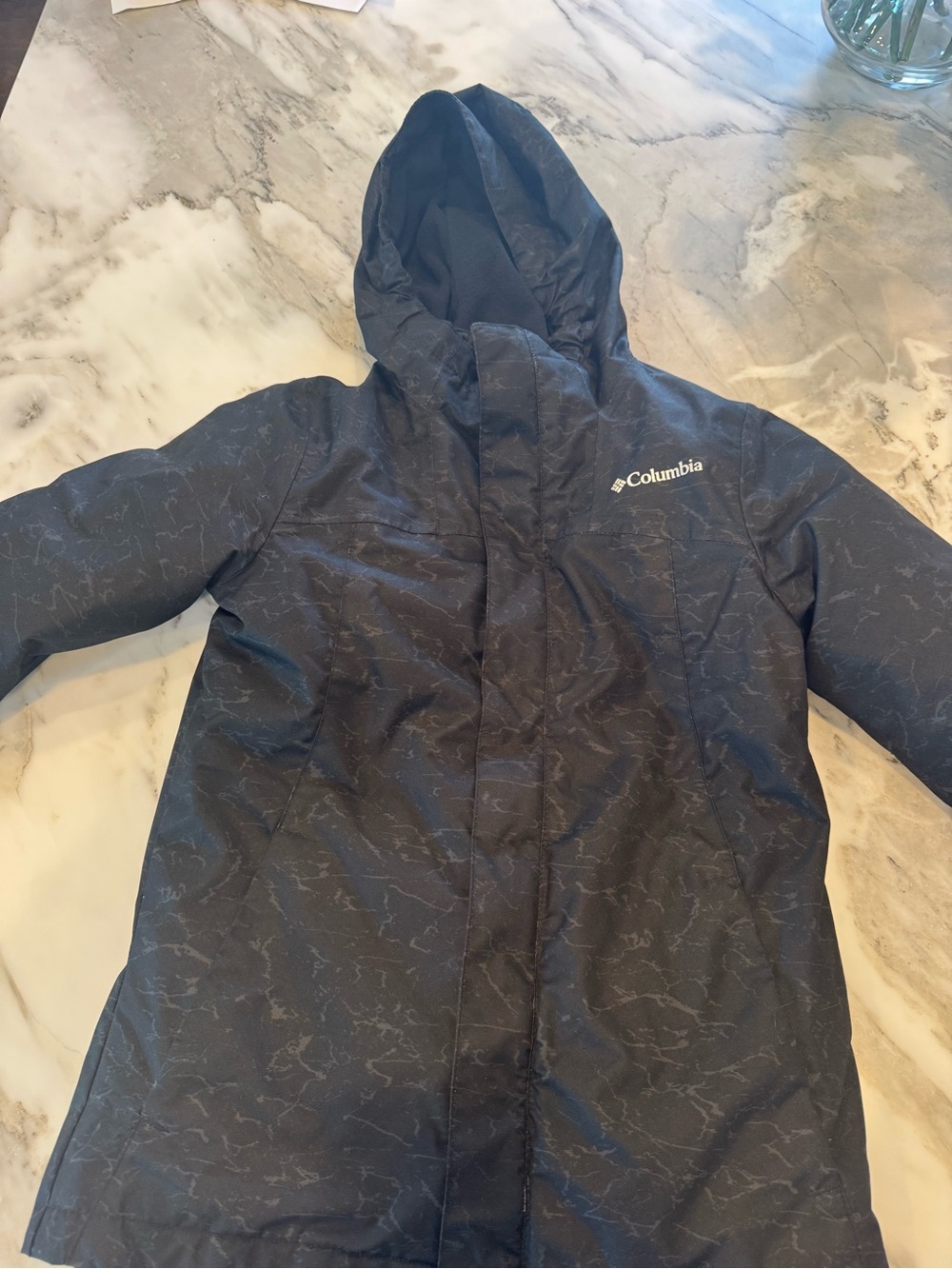Columbia Kids youth whirlibird black insulated winter jacket